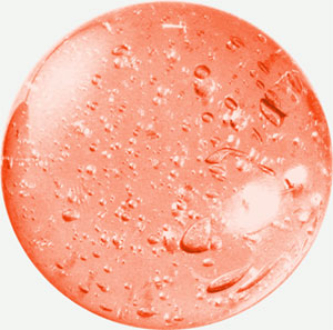 Bubblekugel 100 mm orangerot